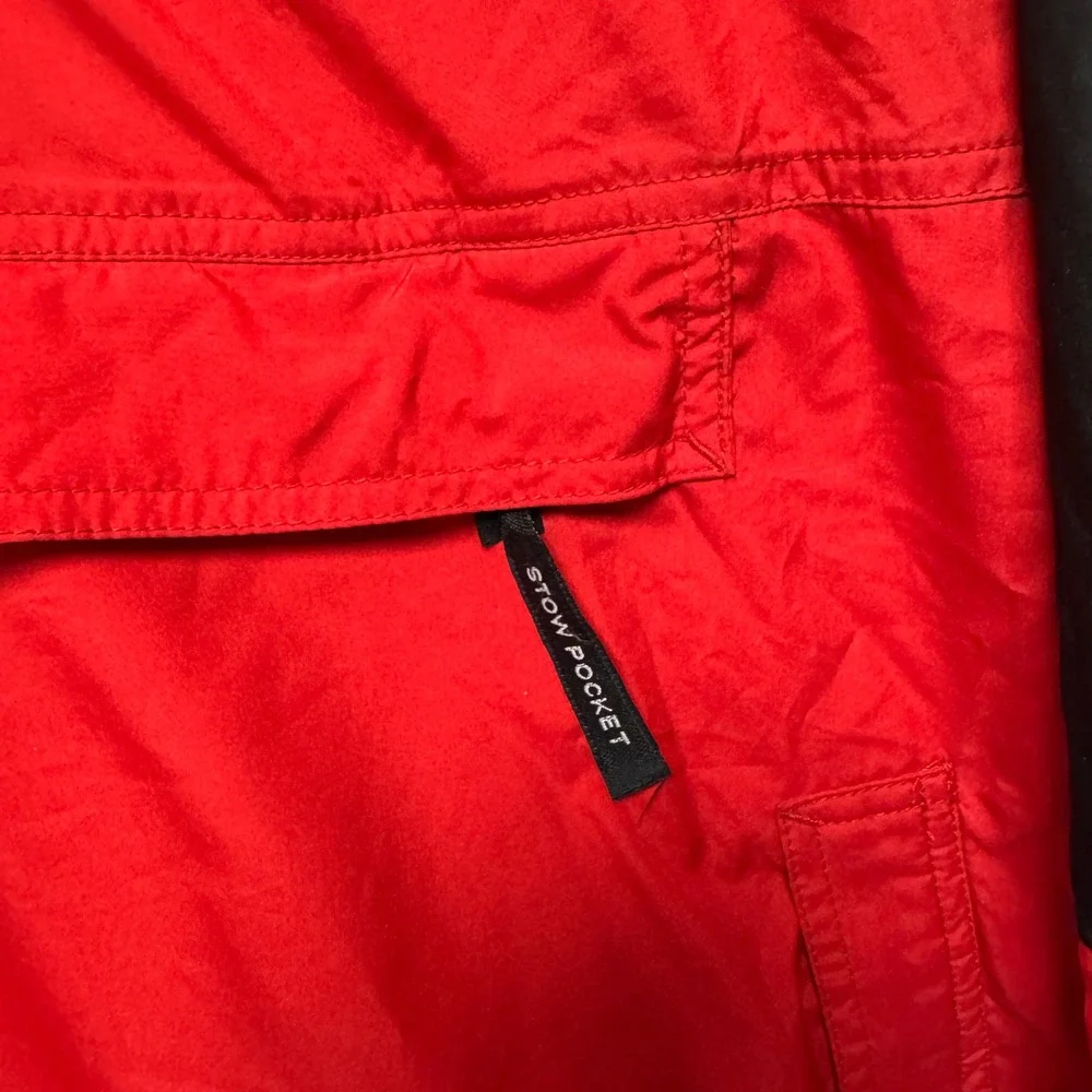 The North Face Hydrenaline Windbreaker Pullover Jacket Red Black Mens Medium Y2K